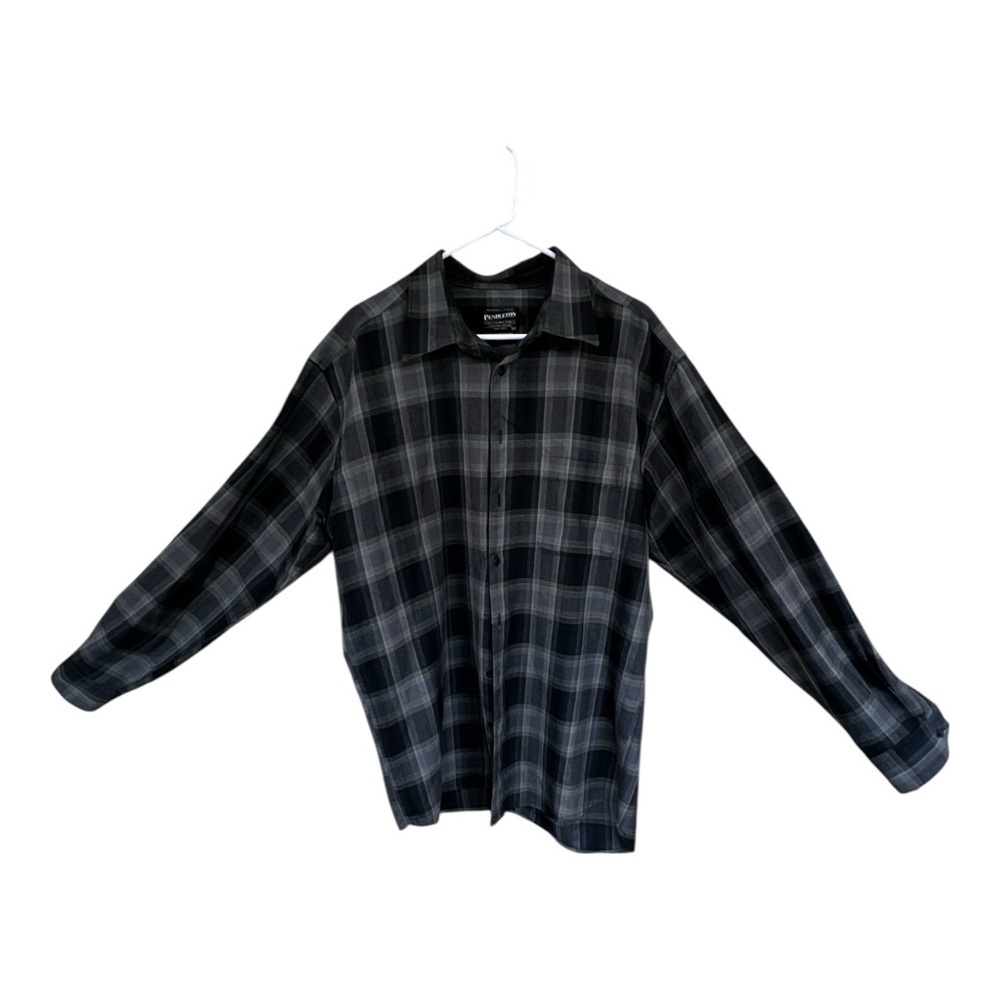 NWT Pendleton Charcoal Plaid Zephyr Shirt - Picture 4 of 5